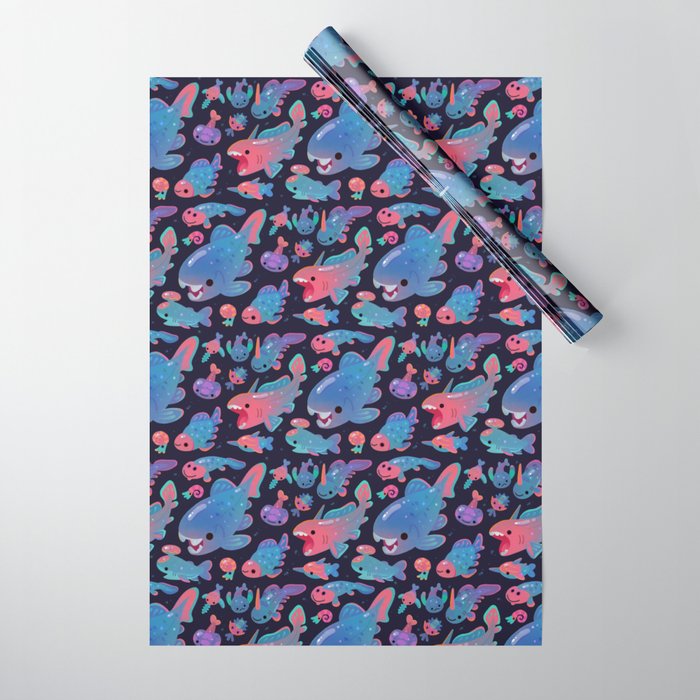 Devonian baby - dark Wrapping Paper Gallery Image 1