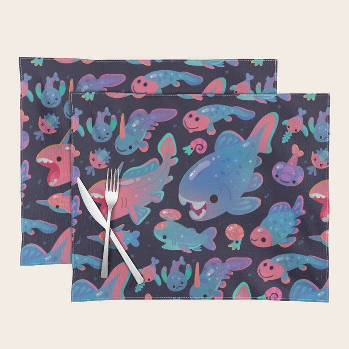 Devonian baby - dark Placemat Gallery Image 1