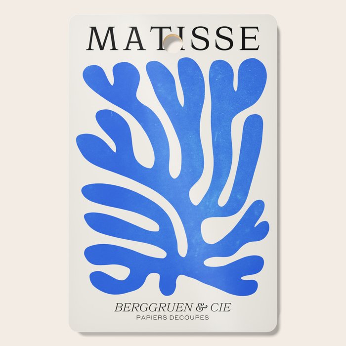 Marseille Blue: Matisse Color Paper Cutouts 03 Cutting Board Gallery Image 1