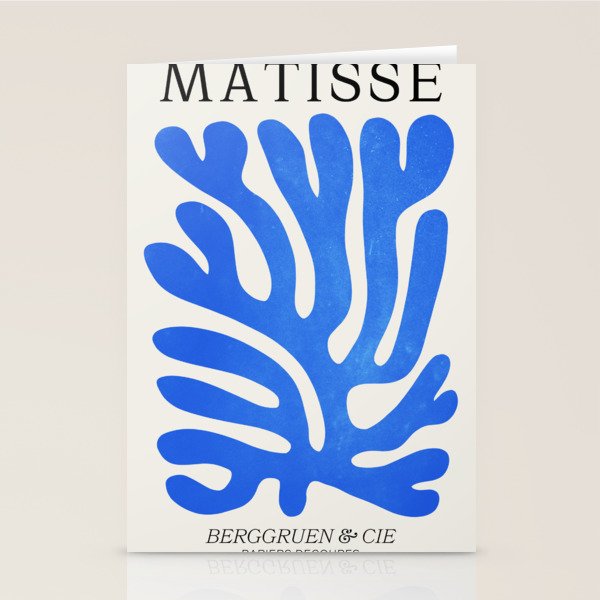 Marseille Blue: Matisse Color Paper Cutouts 03 Stationery Card Gallery Image 2