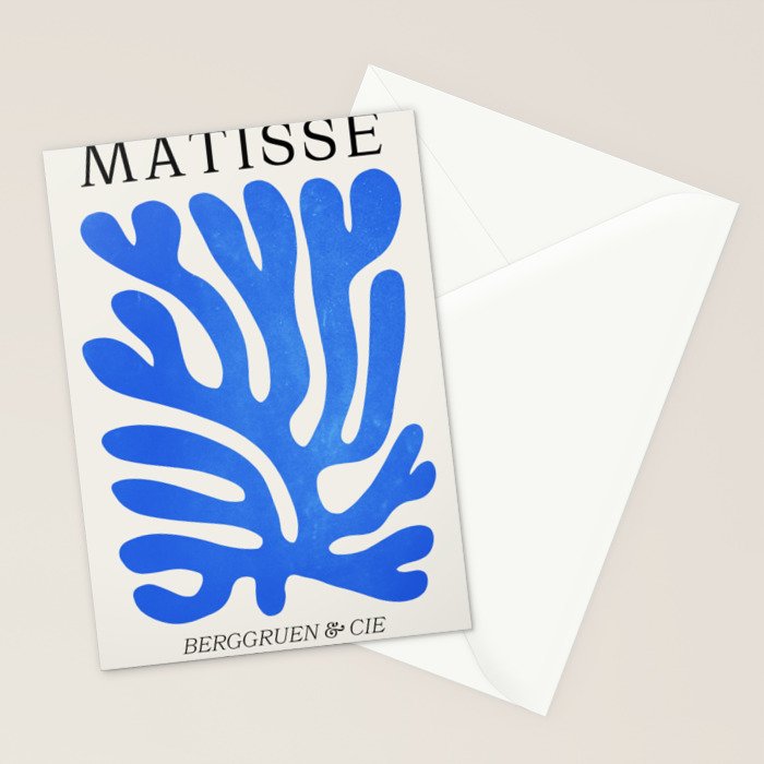 Marseille Blue: Matisse Color Paper Cutouts 03 Stationery Card Gallery Image 2