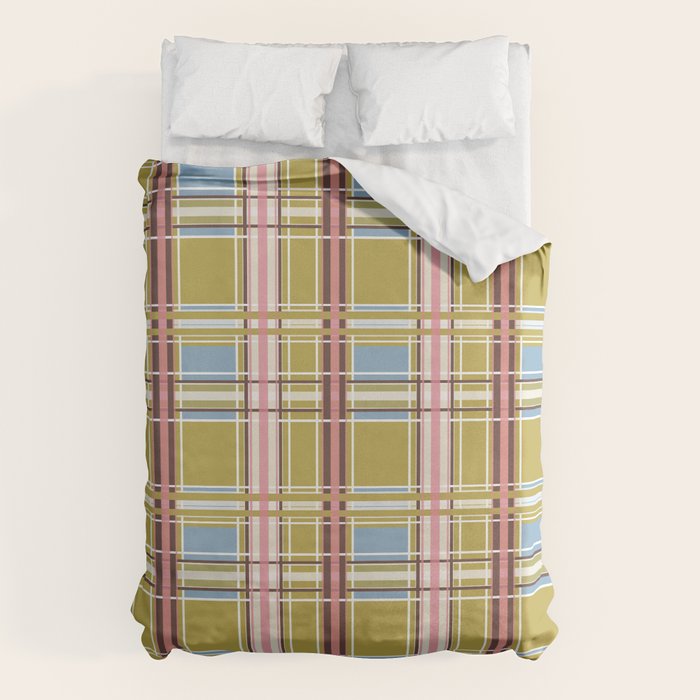 Subtle Plaid Warmth Duvet Cover Gallery Image 6