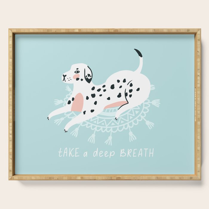 Cute dalmatian Serving Tray Gallery Image 1