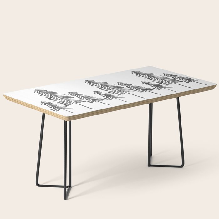 Pine Trees - Black Ink Coffee Table Gallery Image 1