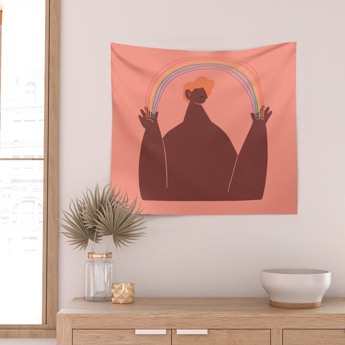Rainbow Wall Tapestry Gallery Image 2