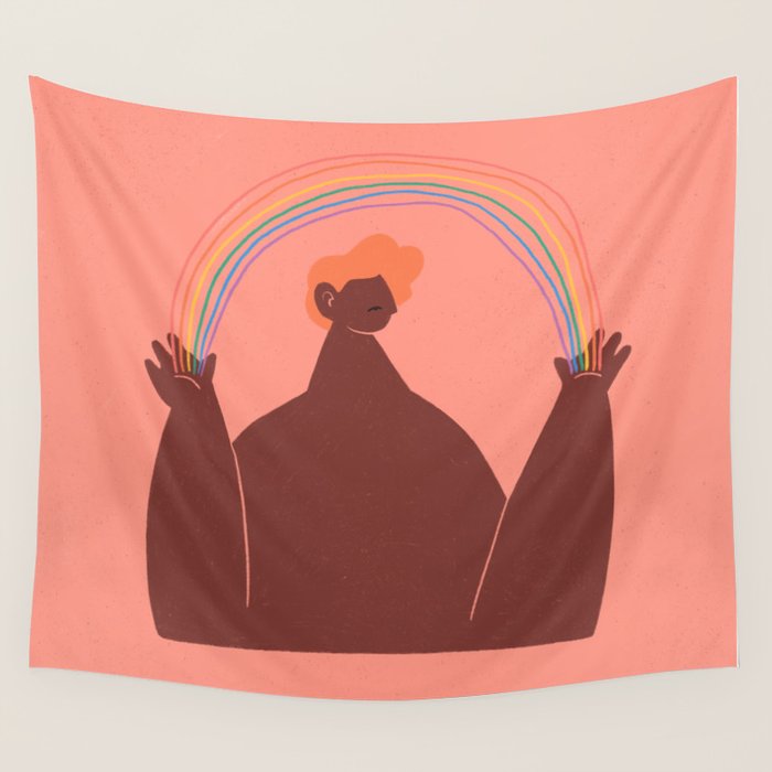 Rainbow Wall Tapestry Gallery Image 4