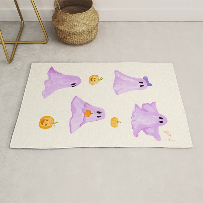 Purple Ghosts Rug Gallery Image 1