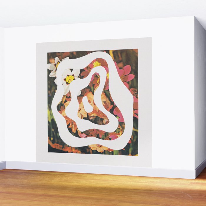 Contours of Blooms #1 Wall Mural Gallery Image 2