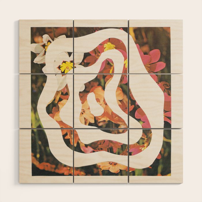 Contours of Blooms #1 Wood Wall Art Gallery Image 1