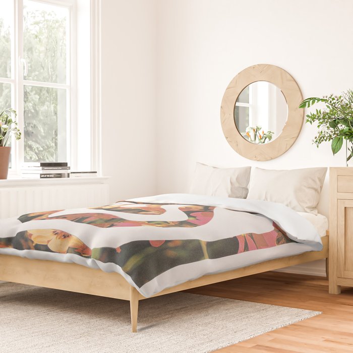 Contours of Blooms #1 Duvet Cover Gallery Image 2
