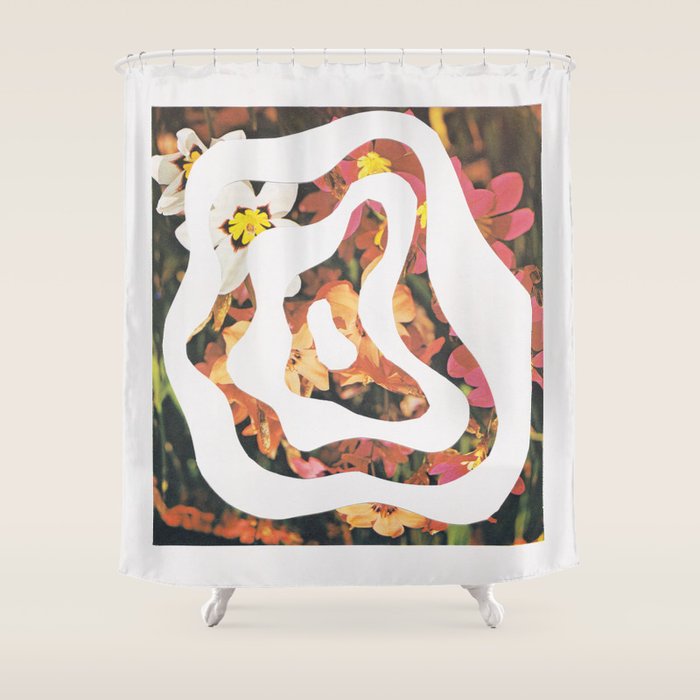 Contours of Blooms #1 Shower Curtain Gallery Image 1