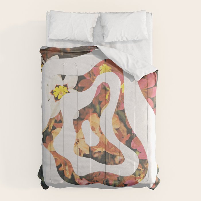Contours of Blooms #1 Comforter Gallery Image 1