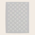 Bows & Ribbons Pattern LX Light Grey Poster Gallery Image 4