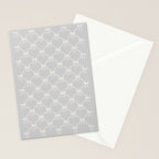 Bows & Ribbons Pattern LX Light Grey Stationery Card Gallery Image 2