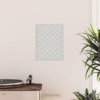 Bows & Ribbons Pattern LX Light Grey Poster Gallery Image 2