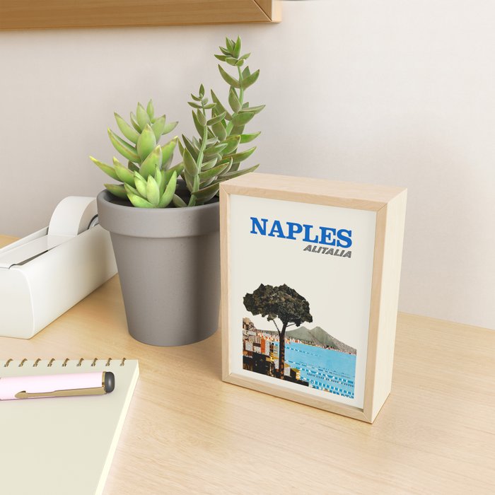 Naples Vintage Travel Poster, 1960s Mini Art Print Gallery Image 2