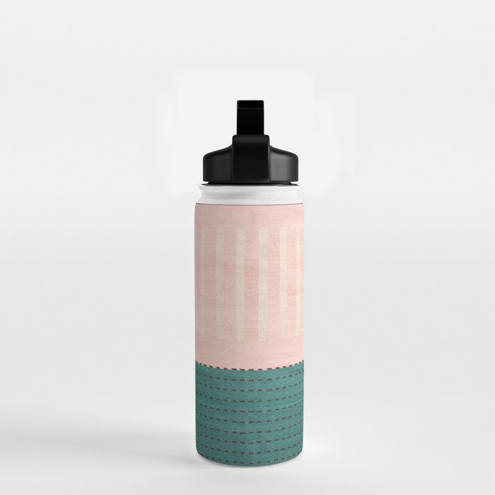 N28 - Anthropologie Traditional Moroccan Style Pink Texture Water Bottle Gallery Image 2