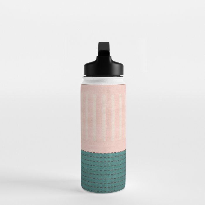 N28 - Anthropologie Traditional Moroccan Style Pink Texture Water Bottle Gallery Image 3