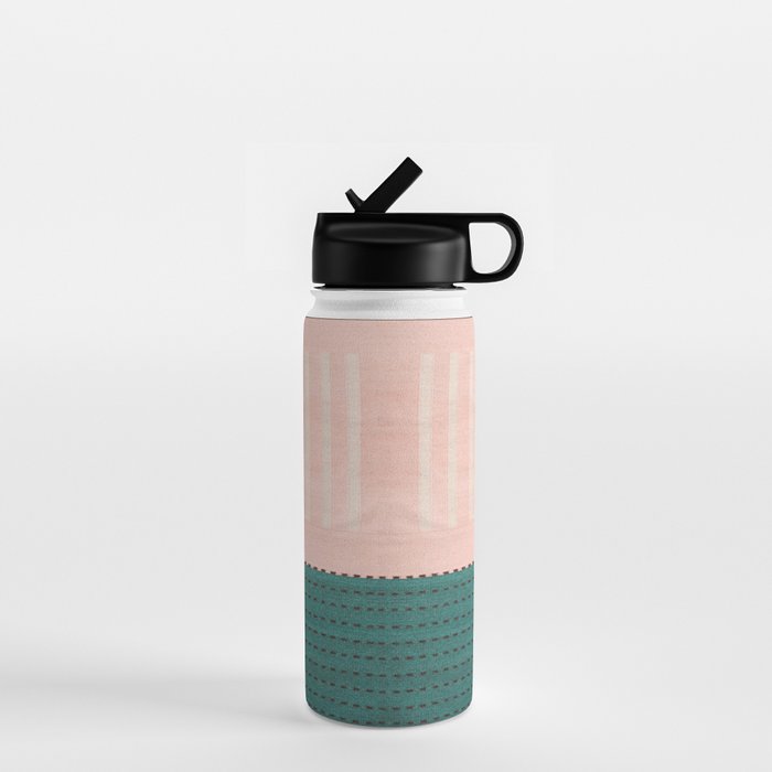 N28 - Anthropologie Traditional Moroccan Style Pink Texture Water Bottle Gallery Image 1