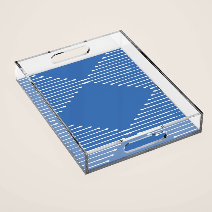 Geo (Sky Blue) Acrylic Tray Gallery Image 1