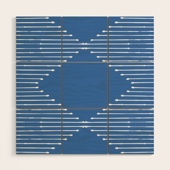Geo (Sky Blue) Wood Wall Art Gallery Image 1