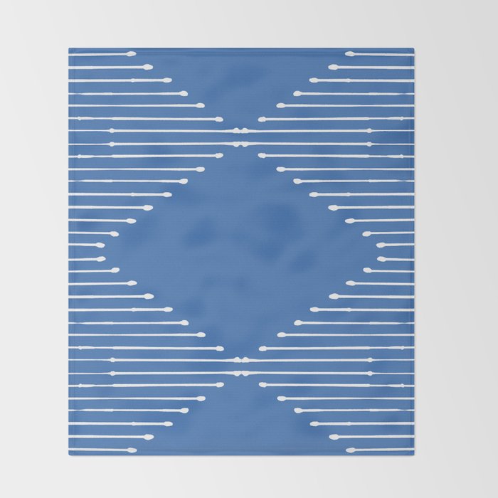 Geo (Sky Blue) Throw Blanket Gallery Image 2