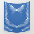 Geo (Sky Blue) Wall Tapestry Gallery Image 4