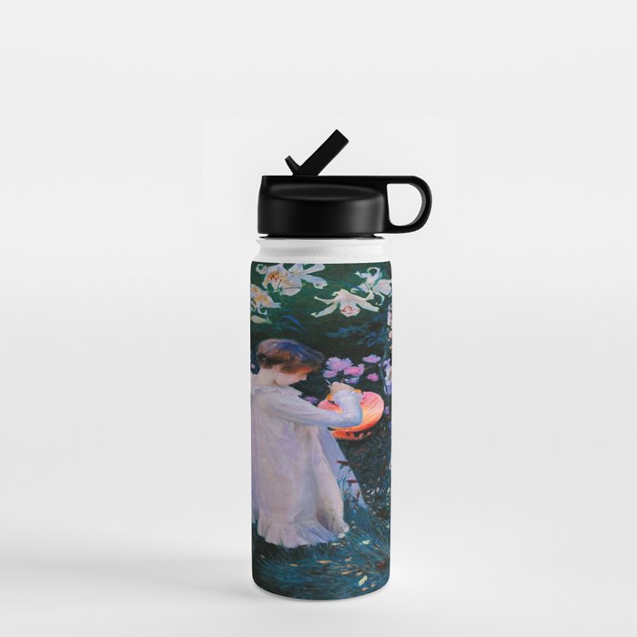 John Singer Sargent Oeillet, Lily, Lily, Rose (1886) Water Bottle Gallery Image 1