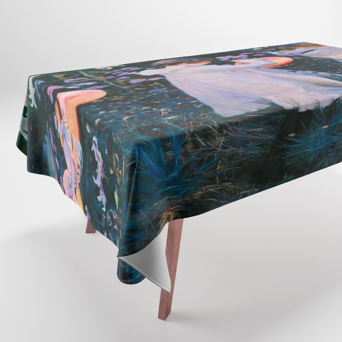 John Singer Sargent Oeillet, Lily, Lily, Rose (1886) Tablecloth Gallery Image 1