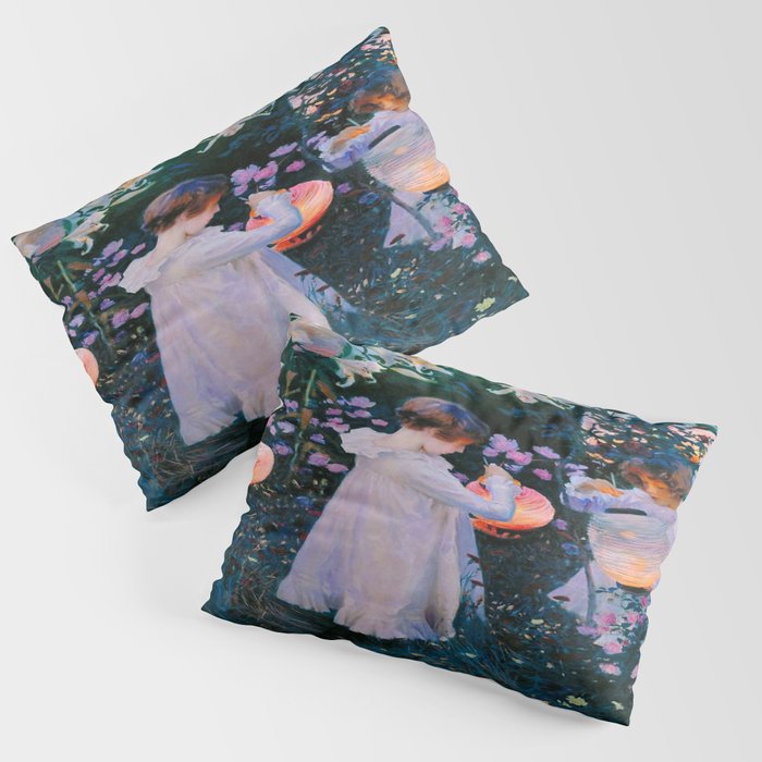 John Singer Sargent Oeillet, Lily, Lily, Rose (1886) Pillow Sham Gallery Image 3