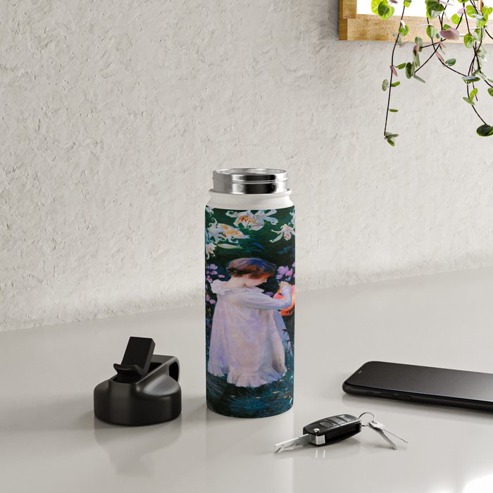 John Singer Sargent Oeillet, Lily, Lily, Rose (1886) Water Bottle Gallery Image 4