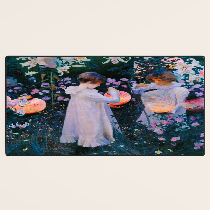 John Singer Sargent Oeillet, Lily, Lily, Rose (1886) Desk Mat Gallery Image 3