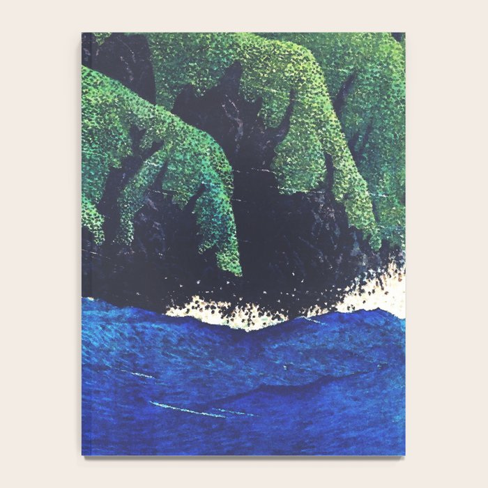 Haka Shore - Nature Ukiyo Landscape in Green & Blue Notebook Gallery Image 4