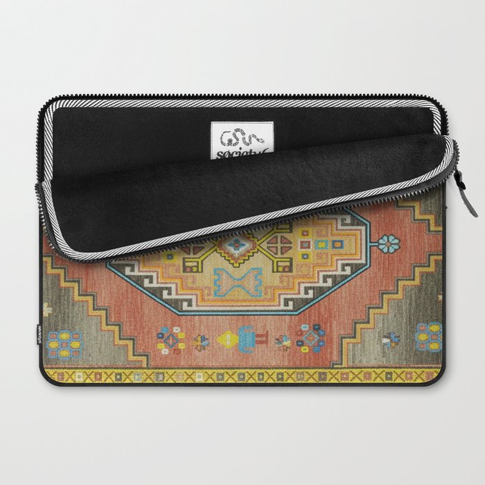 Moroccan Berber Geometric Rug Pattern Laptop Sleeve Gallery Image 2