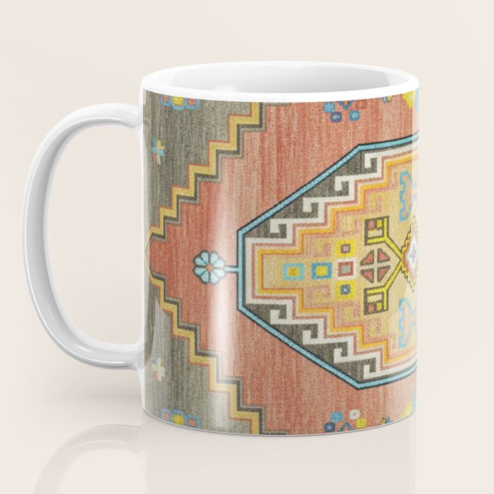 Moroccan Berber Geometric Rug Pattern Coffee Mug Gallery Image 3