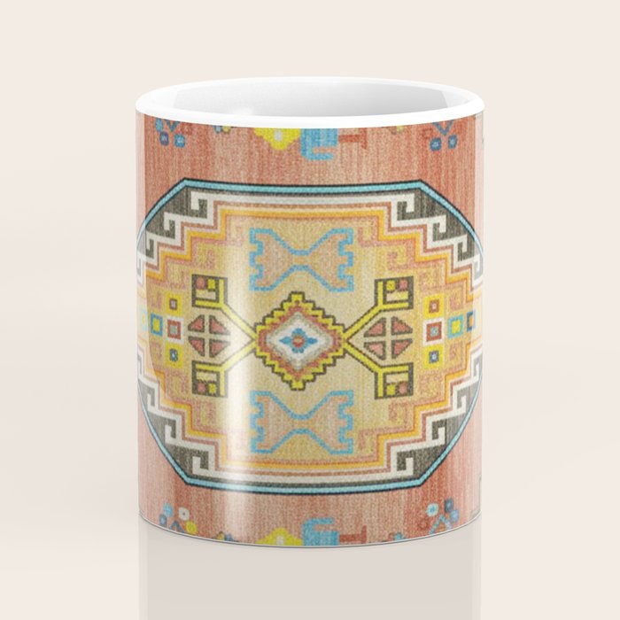Moroccan Berber Geometric Rug Pattern Coffee Mug Gallery Image 4