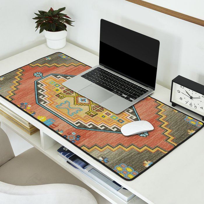 Moroccan Berber Geometric Rug Pattern Desk Mat Gallery Image 2