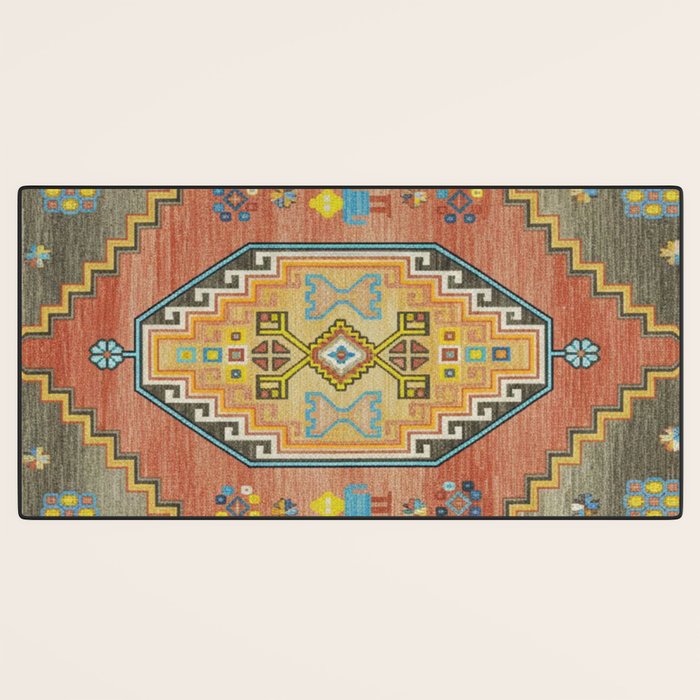 Moroccan Berber Geometric Rug Pattern Desk Mat Gallery Image 3
