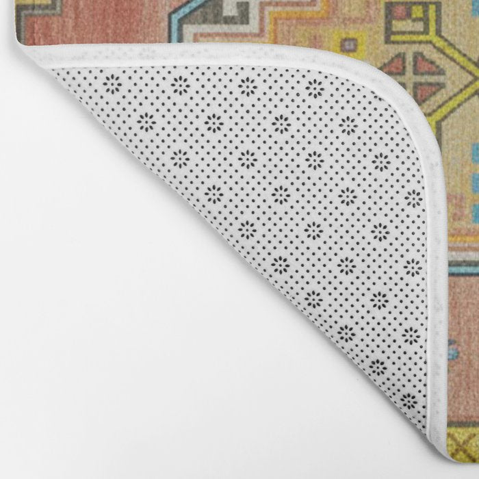 Moroccan Berber Geometric Rug Pattern Bath Mat Gallery Image 2