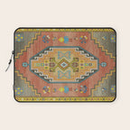 Moroccan Berber Geometric Rug Pattern Laptop Sleeve Gallery Image 1