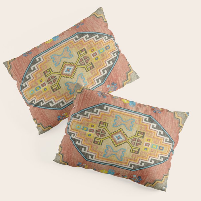 Moroccan Berber Geometric Rug Pattern Pillow Sham Gallery Image 3