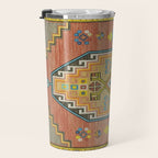 Moroccan Berber Geometric Rug Pattern Travel Mug Gallery Image 3