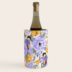 Colorful birds in garden flowers YL Wine Chiller Gallery Image 3