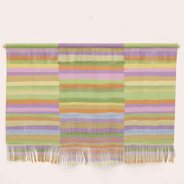 Summertime striped pattern Wall Hanging Gallery Image 1