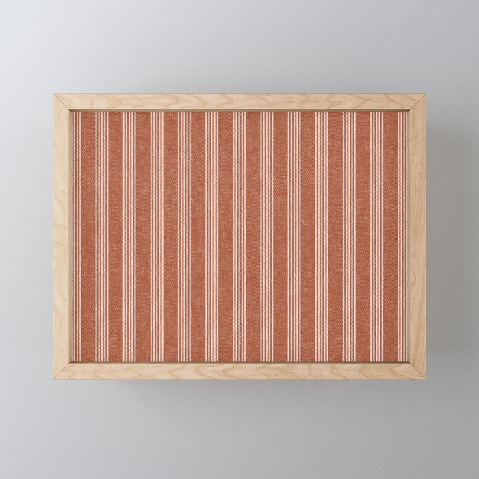 wynwood vertical stripes - ginger Mini Art Print Gallery Image 1