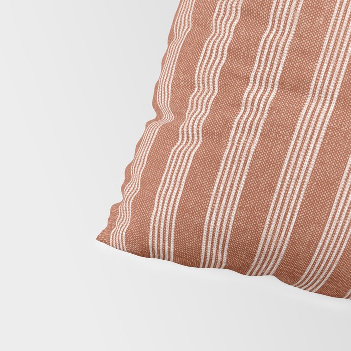 wynwood vertical stripes - ginger Pillow Sham Gallery Image 4