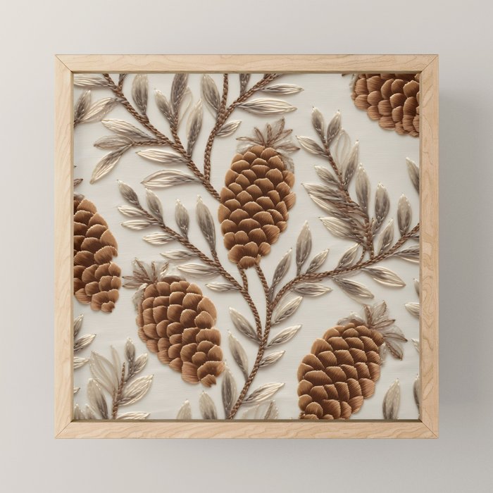 Holiday Decorative Pinecone Mini Art Print Gallery Image 1