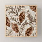 Holiday Decorative Pinecone Mini Art Print Gallery Image 1
