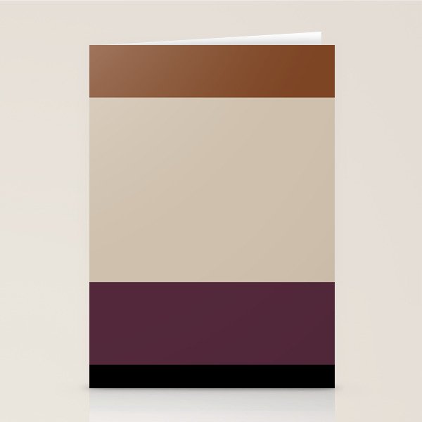 Contemporary Color Block VI Stationery Card Gallery Image 2