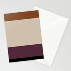 Contemporary Color Block VI Stationery Card Gallery Image 2
